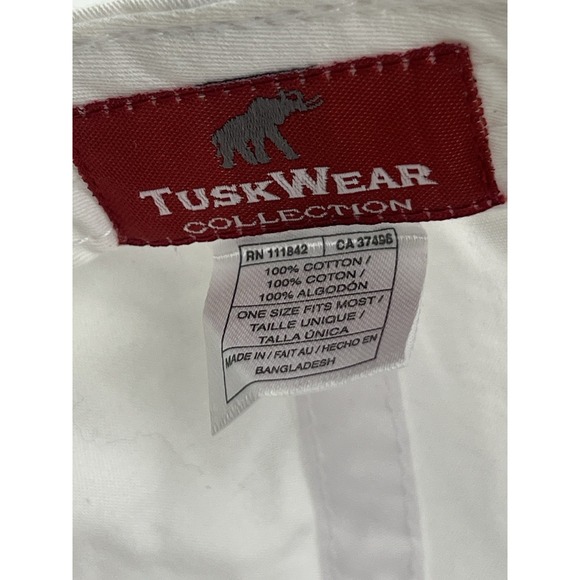 Alabama Crimson Tide Tusk Wear Hat Women's White With Red A - Picture 6 of 8